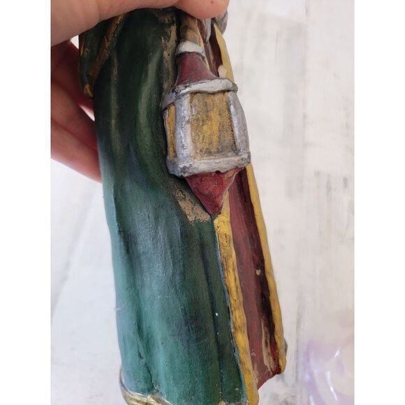 Folkart Santa Claus rustic Xmas Decor figure three kings man - Picture 15 of 15